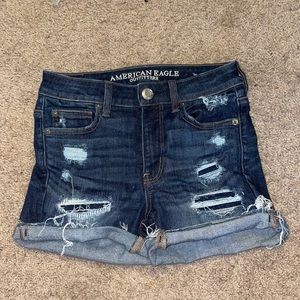 Ripped Denim shorts